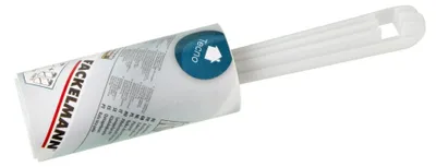 Fusselroller, Kunststoffgriff, Papierrolle, Weiß, 1 Stück
