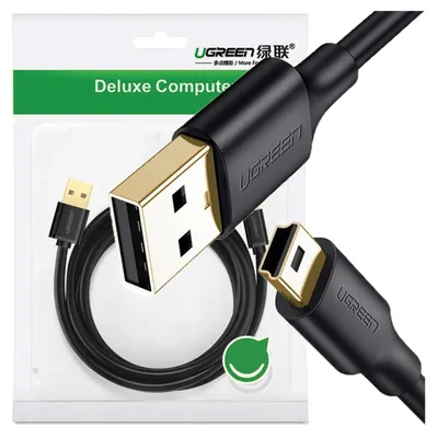 Image de Ugreen Câble Usb 2.0 Us13210355B, Mâle, Mini Usb, 1M (Noir)