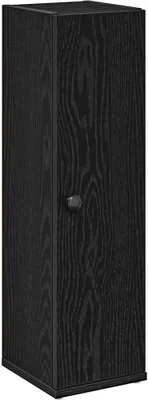Produktbild von Badezimmerschrank mit Rollenhalter Schwarz 20,5x22x72 cm