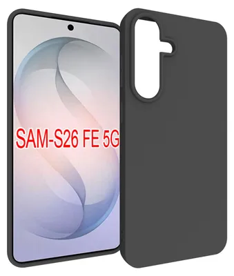 Produktbild von MobyDefend Hülle für Samsung Galaxy S26 FE - Dünne matte schwarze TPU Schutzhülle