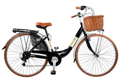 Produktbild von Stadtfahrrad Dolce Vita by Canellini VENERE 28" mit Korb - Schwarz