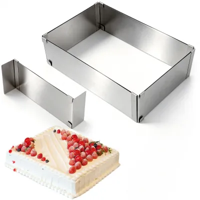 Obrázek produktu pro Nastavitelná forma na dort z nerezové oceli, průměr 8 cm