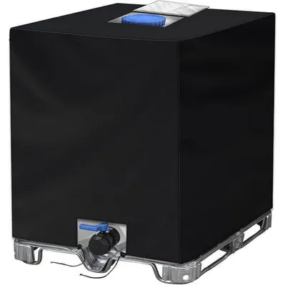 Obrázok produktu pre IBC nádrž, kryt, 1000 litrov, polyester, čierna farba, rozmer 120x100x116 cm, prachotesný, ochrana proti UV žiareniu
