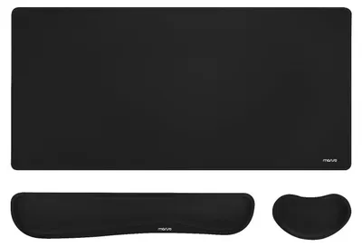 Obrázek produktu pro Sada obsahující velkou podložku pod myš pro hraní a ergonomické opěrky zápěstí