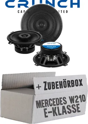 Produktbild von lasse W210 Heck - Lautsprecher Boxen Crunch GTS52 - 13cm 2-Wege Koax GTS 52 Auto Einbauzubehör - Einbauset passend für Mercedes E-Klasse JUST SOUND best choice for caraudio