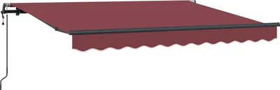 Immagine prodotto di vidaXL Tenda da sole retrattile Bordeaux rosso 350 x 200 x 165 cm Tessuto