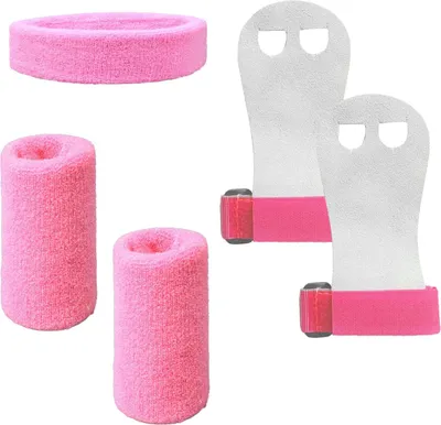 Produktbild von Sport Grip Handgelenkbandagen und Stirnband für Kinder - Gymnastik- und Fitnesszubehör