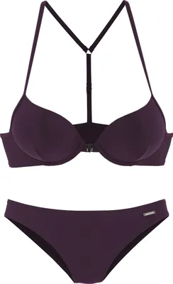 Produktbild von Bruno Banani Push-Up-Bikini bordeaux Größe 40 Cup B