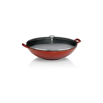 Produktbild von Kela 11947, Rund, Wok-/Bratpfanne, Rot, Emaille, 2,5 l, 210 mm