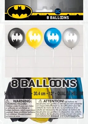 Produktbild von Latexballons BATMAN Geburtstagsparty 30cm 8St.