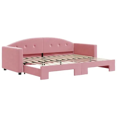 Obrázok produktu pre vidaXL Rozkladacia posteľ ružová 80x200 cm Velvet