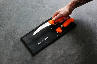 Produktbild von Dick 2-teiliges Jagd-Set: Ringelmesser 10 cm, Aufbrechmesser 15 cm, ErgoGrip