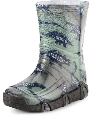 Image de Ladeheid Enfants Filles Garçons Bottes en Caoutchouc Doublées Swk2021BW (Modèle-50, 21/22)