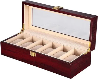 Immagine prodotto di Scatola di legno per 6 orologi