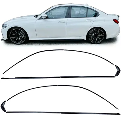 Für BMW 3er G20 ab 2019- Shadow Line Zierleisten Fensterleisten Schwarz Glanz in der Farbe Schwarz von Carparts-Online GmbH
