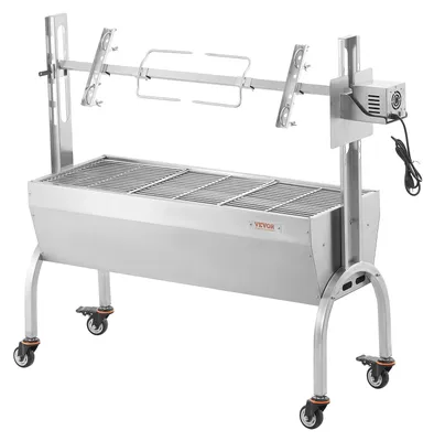 Produktbild von Drahtspieß - Drehspieß - Braten-Spieß - Grill für Barbecue - Edelstahl - 52W Motor - Tragfähigkeit: 90 kg