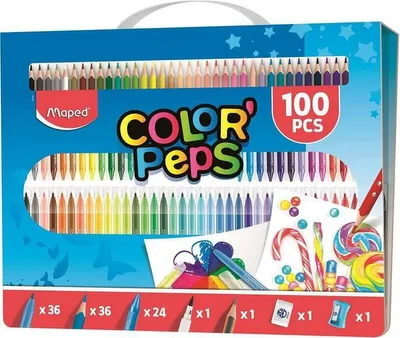 Zdjęcie produktu dla Maped 907003, 5 lat(a), Plastik, Wielobarwny, 100 szt.