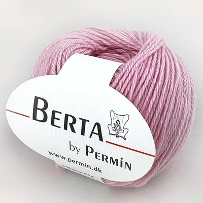 Zdjęcie produktu dla Berta by Permin – Włóczka Wełna-Bawełna Oeko-Tex® (13 róż)