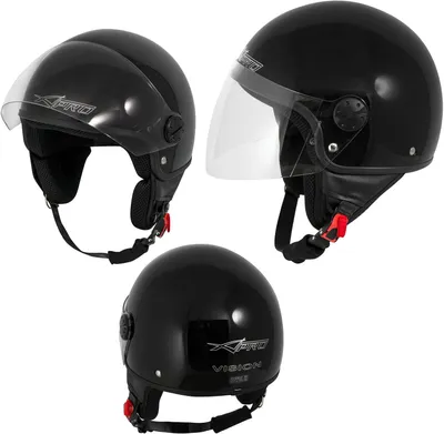 Produktbild von Jethelm für Motorrad und Roller in Schwarz, Größe XS