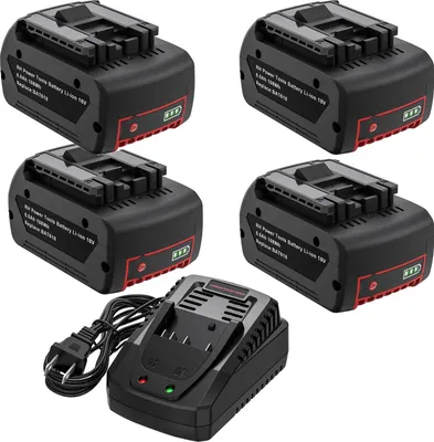 Obrázek produktu pro Baterie, kapacita 6000 mAh, kompatibilní s elektrickým nářadím, sada 2, 18V