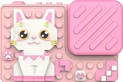 Image de Avizar, Appareil photo numérique 18MP pour enfants "Pixel Cat" avec jeux et filtres, Rose