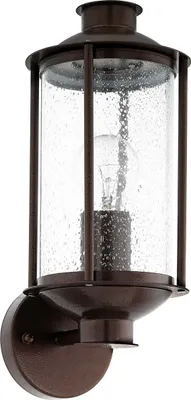 Produktbild von EGLO MAMURRA, Wandbeleuchtung für den Außenbereich, Braun, Glas, IP44, I, Transparent