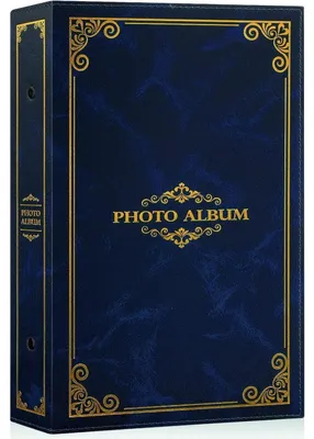 Produktbild von Fotoalbum 10x15cm 300 Fotos Blau Kunstleder Einsteckalbum Querformat
