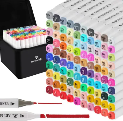Obrázok produktu pre Fixky 100 farieb, alkohol, pre ilustráciu