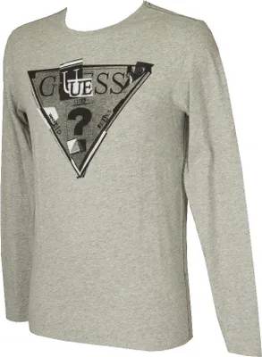 Immagine prodotto di Maglia uomo manica lunga girocollo con stampa cotone GUESS articolo M44I19 I3Z00, IT XS - UK 32 - US XS - CN 165/88A, Cotone 100%
