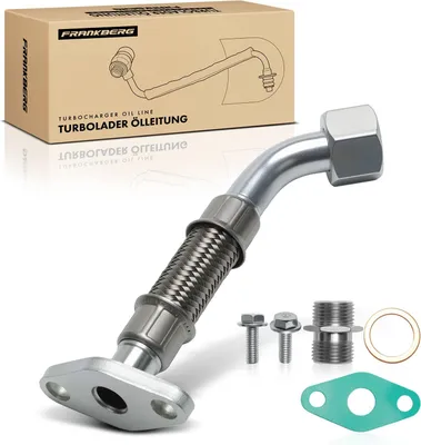 Image de Frankberg 1x Conduite d'huile de turbocompresseur pour VW Golf 5 6 Passat Audi A3 Seat Altea Leon Skoda Fabia