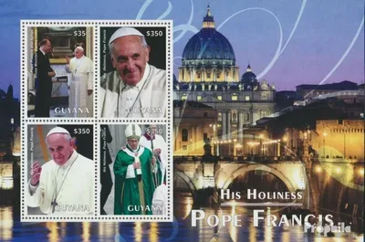 Produktbild von Briefmarken Guyana 2014 Mi 8759-8762 Kleinbogen (kompl.Ausg.) postfrisch Papst Franziskus