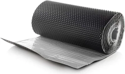 Produktbild von Wandanschlussband | Role 500cm | Farbe: Graphit | 3D Struktur | Kaminanschlussband | DQ-PP