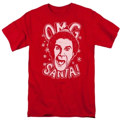 Produktbild von Elf - "OMG Santa" T-Shirt für Herren/Damen Uni TV38824 (XL) (Rot)