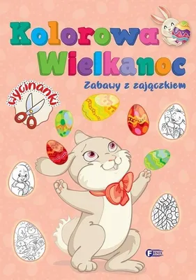 Obrázok produktu pre Kolorowanka Wielkanocna dla dzieci Zabawy z zajączkiem