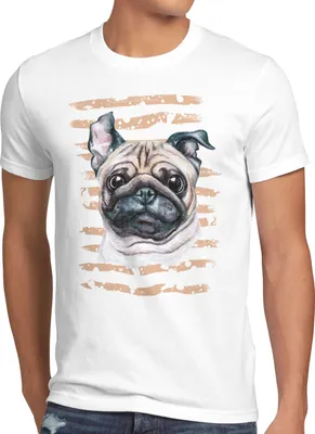 Produktbild von BaumwolleCloud Mops Herren T-Shirt hundeliebhaber züchter sommer