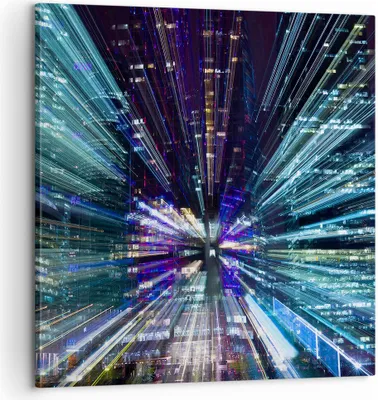 Produktbild von Bild auf Leinwand - Leinwandbild - Abstraktion modern - 60x60cm - Wand Bild - Wanddeko - Wandbilder - Leinwanddruck - Bilder - Kunstdruck - Wanddekoration - Leinwand bilder - Wandkunst - AC60x60-4044