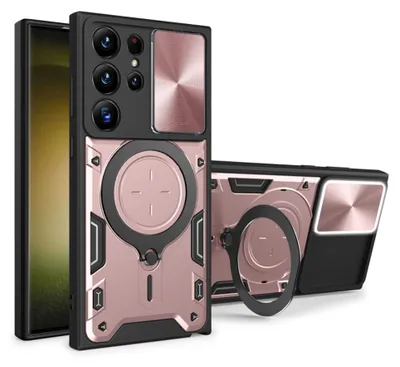 Produktbild von Techsuit CamGuard Pro Back Cover Hülle für Samsung Galaxy S23 Ultra - Roségold