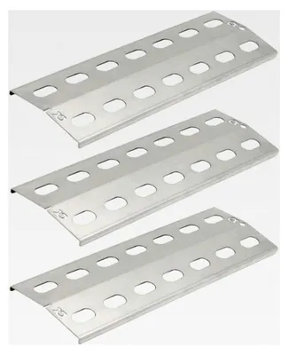 Produktbild von 3 x Edelstahl Flammenblech 41 x 14 cm / 1,5 mm Materialstärke für Gasgrill