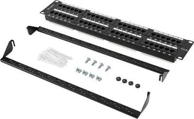 Zdjęcie produktu dla Patch Panel Lanberg Ppu5-2048-B 48 Port 2U 19" Kat.5E Czarny