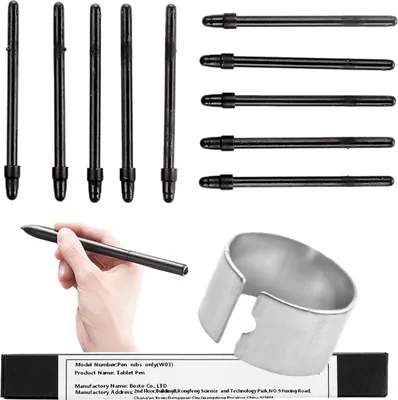 Zdjęcie produktu dla 10x Wymienne końcówki do pióra W03 do tabletu BOSTO + urządzenie do wymiany