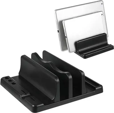 Produktbild von Famanu Laptopständer Vertikal - Schwarz - Tragbares Büroaccessoire