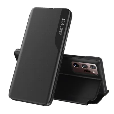 Obrázek produktu pro Pouzdro pro Galaxy Note 20 Ultra 5G, Smart View Okénko Flip StojánekPolyuretanKožené Ochranné Pouzdro pro Samsung Galaxy Note 20 Ultra 5G černé