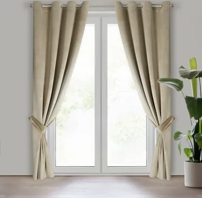 Obrázek produktu pro Záclona ANTARA světle béžová 140x270 cm Očko záclony TROCZ