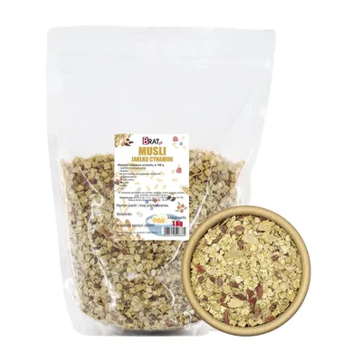 Obrázek produktu pro Jablečno-skořicové müsli 1kg Brat.pl