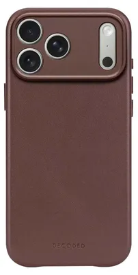 Produktbild von Decoded, MagSafe Lederhülle iPhone 17 Pro Max stoßfest, Braun