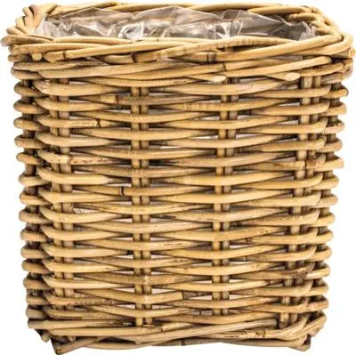 Produktbild von Pflanzkorb Leah Bali Naturfaser 45 x 45 x 43 cm grau braun inkl. Pflanzfolie