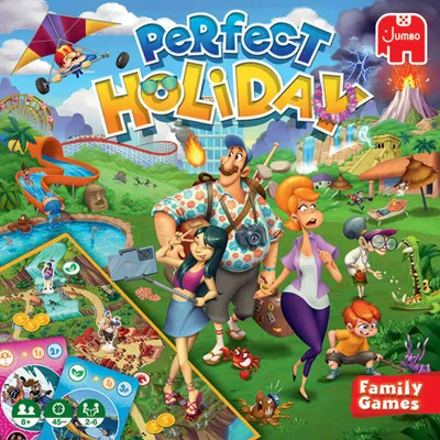 Produktbild von Jumbo Perfect Holiday, Brettspiel, Familie, 8 Jahr(e), Familienspiel