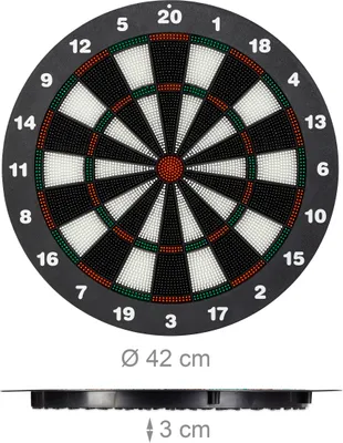 Zdjęcie produktu dla relaxdays 10021463_0 relaxdays Dartscheibe mit Darts