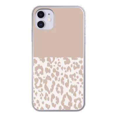 Produktbild von MuchoWow® Handyhülle Schutzhülle Hülle für iPhone 11 Panther Druck - Rosa - Tiere Silikon Softcase Handy Hülle - Handytasche