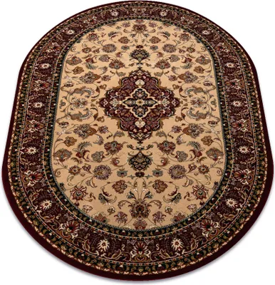 Immagine prodotto di Tappeto di lana OMEGA ovale ORION Rosetta rubino chiaro 2 rosso 170x235 cm
